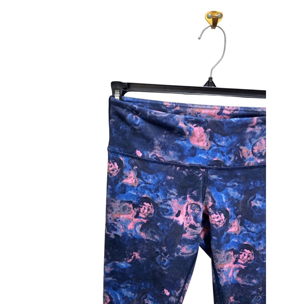 Lululemon Wunder Under Crop ll Moody Mirage Bark Berry Deep Navy Size 6 Workout - Picture 9 of 14